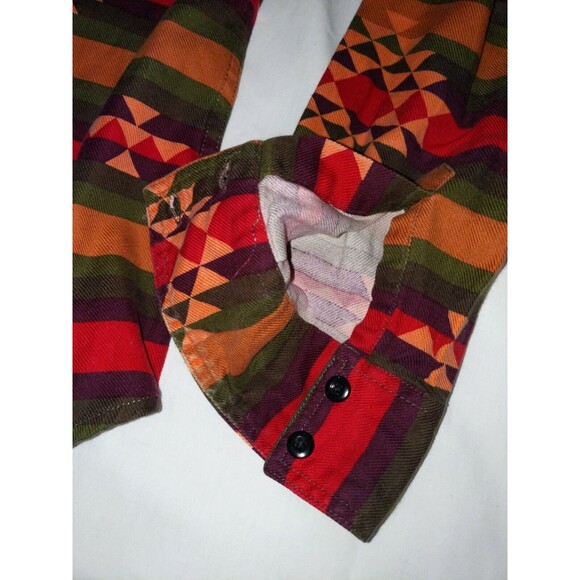 LEVI'S MEN'S INDIAN BLANKET SOUTHWEST NAVAJO AZTEC SHIRT Serape SZ Medium M - Picture 6 of 6